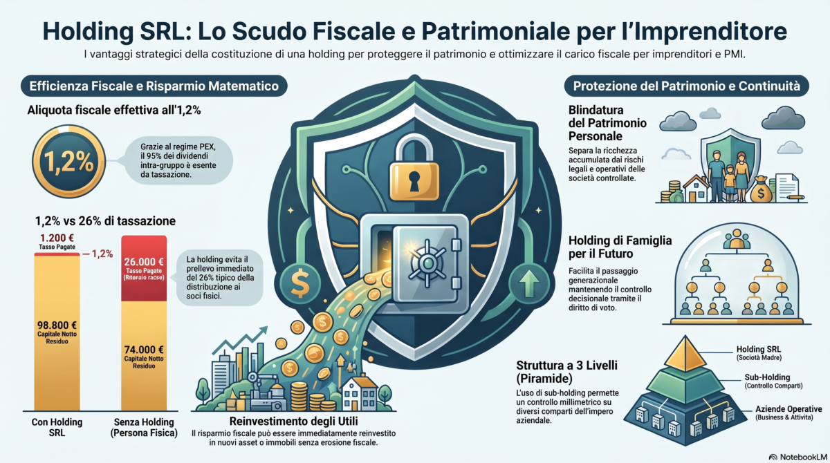 Società di controllo: protezione strategica del patrimonio e ottimizzazione fiscale