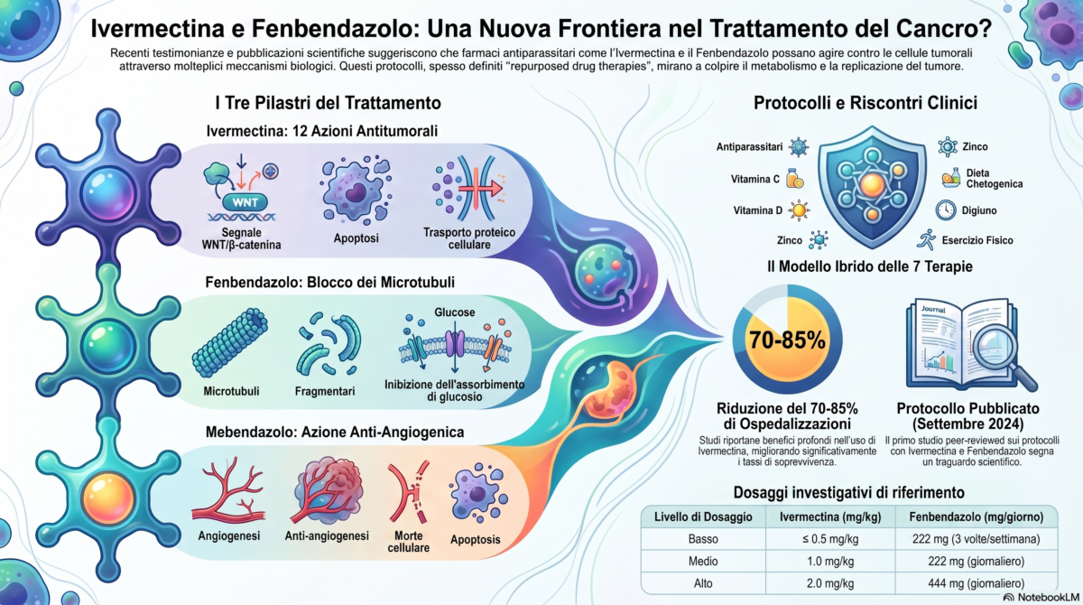 Il protocollo a base di fenbendazolo e ivermectina per il cancro del colon-retto